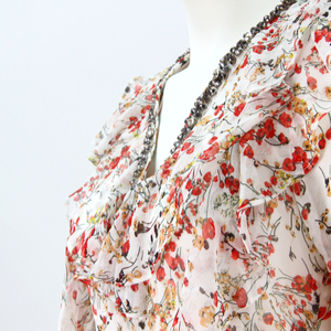 ropa de primavera cuello redondo vestidos nuevo diseño de moda de la flor de las mujeres <span class=keywords><strong>chica</strong></span> de manga larga casual vestidos - Product Image 4