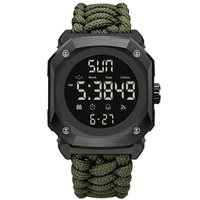 Montre numérique de sport tactique de luxe rétro résistante aux chocs avec affichage de la date et du jour de la semaine pour homme et garçon, cadeau, étanche