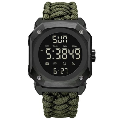 Luxury Retro Shock-Resistant Date Week Chrono Display Tactical Outdoor Camping Sport Digital Watch for Men's Boy Gift Waterproof