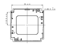 Détecteur infrarouge 1280 pixels avec 27.8mm taille Match DC 3.3 V accessoires de caméra à obturateur de feuille