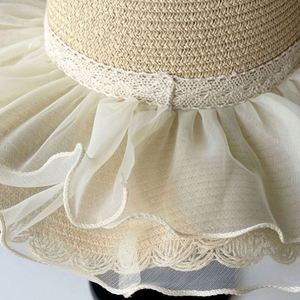 Super Fairy Mesh Sunscreen <b>Summer</b> Kids <b>Straw</b> <b>Hat</b> Children Sun Shade Vacation Fairy Beach <b>Straw</b> <b>Hat</b> for Girl - Product Image 6
