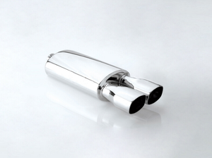 Punte di scarico marmitta di scarico tubi di coda Mute assorbe il suono acciaio inossidabile la dimensione argento può essere personalizzata W211 2 anni - Product Image 2