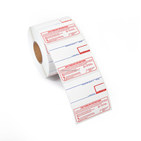 Étiquette thermique directe pré-imprimée 58x40 58x60 CAS échelle de poids autocollant de code à barres papier auto-adhésif rouleau d'étiquette d'échelle thermique de 58mm