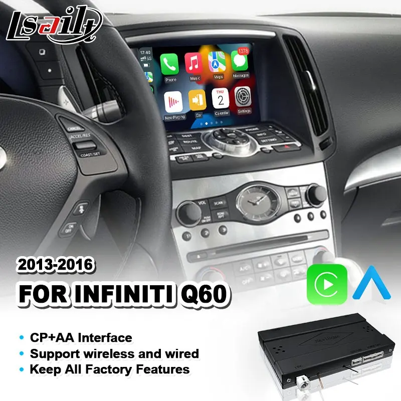 Lsailt CP + AA OEM entegrasyonu Video arayüzü Infiniti Q60 2013-2016