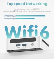 Mini PC Ryzen 9 4900H AMD Radeon Vaga7 8 cœurs 16 threads 1G LAN Wifi 6 BT 5.2 Win11 Pro 3 écrans 2HD 2USB 3.0 ODM