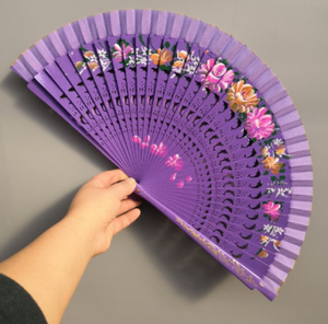 Wholesale Spanish Solid Color for Eventsspanish Wooden Hand Fan - Product Image 6