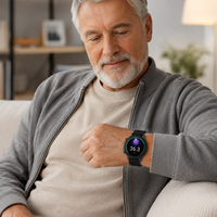 Smartwatch 4G GPS per Anziani con Chiamata di Emergenza SOS, Monitoraggio della Salute, Frequenza Cardiaca, Pressione Sanguigna e Temperatura