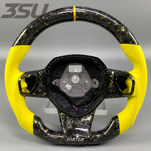 Pièces automobiles pour <span class=keywords><strong>Lamborghini</strong></span> Aventador, volant en fibre de carbone forgée, étiquette de marche arrière avec cuir perforé, 2011-2019 - Product Image 1