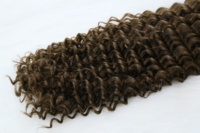 VELORA VRH0039 Extensions de cheveux humains vierges à double trame Remy, cuticules alignées, ondulation profonde, 24 pouces, lots de mèches colorées # 4