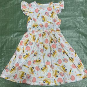 Cô Gái Trẻ Em Toddler Hoa Ăn Mặc 3D Thiết Kế Hoa Mềm Cotton Pha Trộn Cho 1-13 Tuổi Giản Dị Đảng Sinh Nhật Hàng Ngày Mặc - Product Image 2