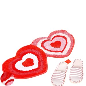 Tapis de bain en fausse fourrure de cachemire de forme irrégulière Wan Xinlong pour la Saint-Valentin, antidérapant, tapis de sol fantaisie, lavable en machine - Product Image 3