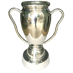 Nickel Plated Silver Metal Soccer <b>Ball</b> Sport Trophy <b>Cup</b> - Product Image 1
