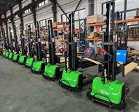 Chariot élévateur à palettes autoporteur EVERLIFT 1,5 tonne, entièrement autoporteur, batterie lithium-ion, pneus en polyuréthane, mini chariot élévateur à palettes