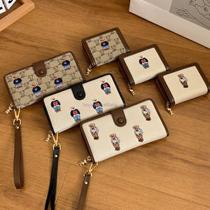 Kadınlar İçin Cüzdan, Fermuarlı, İki Katlı, Kart Yuvalı, Kimlik Pencereli, Nakit Bölmeli, Kısa Kadın Cüzdanı, Zarif, Genç ve Sevimli - Product Image 1