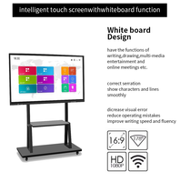 Pizarra Interactiva Inteligente con Pantalla Táctil Todo en Uno de 65 Pulgadas, Pizarra Digital para Escuela y Oficina, Compatible con Windows, Android y Linux
