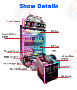 <span class=keywords><strong>2023</strong></span> giochi di tiro a doppia pistola con targa in ferro con premio per macchine da gioco a gettoni per centro giochi - Product Image 4