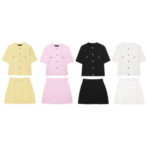 IStapromo Gifts Nuevo Cárdigan de Punto para Mujer, Estilo Casual, Manga Corta, Simple, Combinable con Todo - Product Image 2