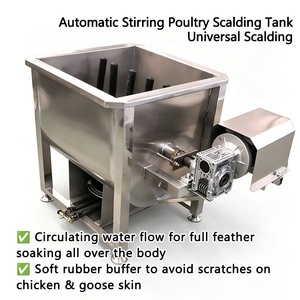 Máquina Escaldadora de Aves de Corral, 200 Pollos por Hora, Temperatura Ajustable, Fácil Eliminación de Residuos de Sangre y Plumas en <span class=keywords><strong>el</strong></span> Tubo de Calentamiento - Product Image 2