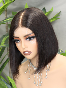 วิกผมบ๊อบสั้นแบบตรง FH 2x6 HD Lace Front Pixie ทำจากผมแท้ แสกกลาง - Product Image 6