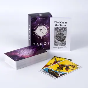 Vente en gros de Offre Spéciale cartes de tarot en papier anglais de haute qualité personnalisées OEM jeu de cartes oracle carte de tarot avec guide