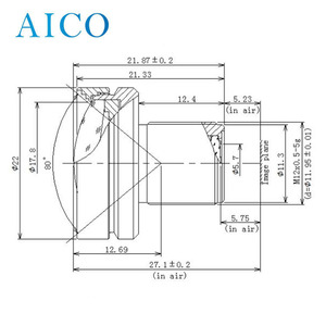 Tiêu Cự <span class=keywords><strong>3</strong></span>.5mm F1.9 <span class=keywords><strong>3</strong></span>.5mm méo thấp M12 gắn bảng CCTV <span class=keywords><strong>1</strong></span>/<span class=keywords><strong>3</strong></span> "ống kính không biến dạng - Product Image 2