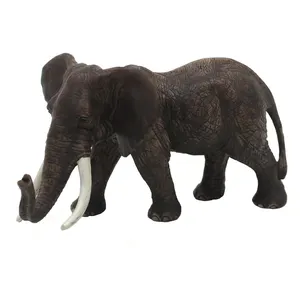 Boneco de urso de pvc realista, boneco de animal de plástico sólido, brinquedo realista, eco-amigável, de leão, girafa, zebra, urso, gorila