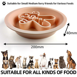 Lifetop antiscivolo albero di natale Santa Silicone ciotola per cani in Silicone lento alimentatore per cani ciotole per mangiare <span class=keywords><strong>sano</strong></span> cucciolo alimentatore lento - Product Image 5