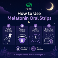 Bandes orales de mélatonine OEM ODM avec vitamine B6 à dissolution rapide – Complément pour routine nocturne