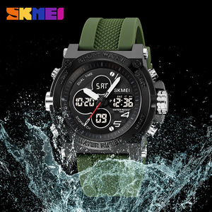 Skmei Sport Watch Dual Time Digital Men's Watch Silicone Strap Water Resistant Chronograph Feature - Product Image 2