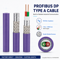 Cable de Bus de Campo Chuanpu Profibus DP Tipo RS485, 22AWG, 150 Ohm, Doble Blindaje, 12 Mbps, para PLC, VFD, E/S Remoto, 6XV1830-0EH10
