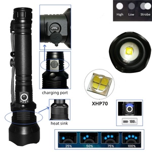 Gran oferta, superbrillante, de largo alcance, con zoom, potente tipo C, recargable, XHP70, <span class=keywords><strong>linterna</strong></span> <span class=keywords><strong>LED</strong></span>, pantalla de potencia, linternas tácticas - Product Image 2