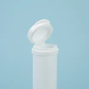 MAYSURE New Model 2023 White Pre-roll Child Proof Cap Plastic Squeeze Bottle Tubes Candy Vitamin Tablet Tubes