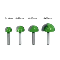 Ensemble de mèches de routeur en bois de haute qualité outils de fraise en carbure avec tiges de 1/2 "1/4" 6mm CNC V Bit plat rond pour le travail du bois