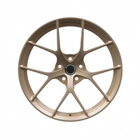 Nuevos Rines Forjados HZH de Diez Mil Toneladas para Mercedes-Audi, para Llantas de 17-23 Pulgadas, Aleación de Aluminio Personalizada, Bronce, Nuevos, 25 mm