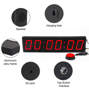 Đồng hồ hẹn giờ trò chơi lễ hội tương tác, thử thách 10 giây, điều khiển bằng nút nhấn, màn hình <span class=keywords><strong>LED</strong></span> kỹ thuật số màu đỏ - Thiết kế điện tử - Product Image 4