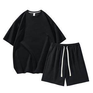 Ensemble de sport décontracté léger pour homme, noir, en polyester, équipement d'entraînement, coupe ajustée, short de basketball pour jeune, ouvrable - Product Image 4