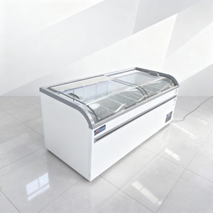 Congelador Horizontal Europeo con Puertas de Vidrio Revestidas, Control Digital, -18°C, Cuatro Ruedas, Equipo de Refrigeración Comercial - Product Image 5