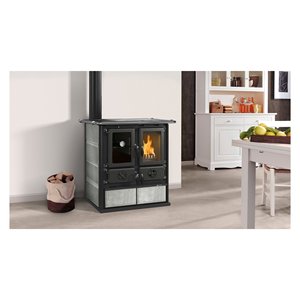 Cocina de leña 7,9kW ROSETTA Sinistra Vst 16 Petra Piedra natural 5 estrellas (88,5x57,2x84,3cm) - Product Image 2