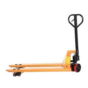 World Link Industrieel Gebruikt Sterke Structuur Hydraulische Handpallet <span class=keywords><strong>Trolley</strong></span> Rond Massief Staal Vierwielig - Product Image 1