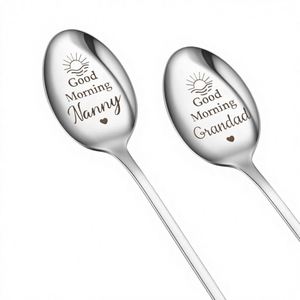 Regalos para Niñeras, Regalos para Abuelos, Regalos para el Día de San Valentín, Cucharas de Regalo para Nietos, Regalos para Abuelos, Acero Inoxidable Moderno - Product Image 3