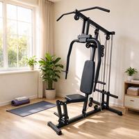 Équipement de musculation JONO : Machine Smith multifonctionnelle à poste unique, appareil de musculation avec poulies et croisement de câbles