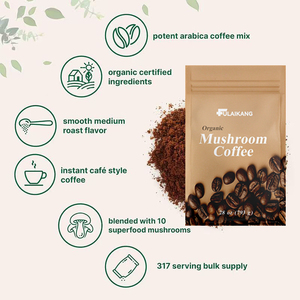 Suplemento Herbal de Café Instantáneo con Mezcla de Hongos Melena de León Orgánicos HALAL de Marca Privada, Éxito de Ventas en Amazon, 10:<span class=keywords><strong>1</strong></span> - Product Image 2