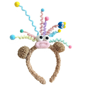 Diadema de Felpa con Diseño de Conejo Dulce y Lindo <span class=keywords><strong>para</strong></span> Mujer, Accesorios de Otoño e Invierno, Antideslizante, Estilo Nuevo, con Lazo - Product Image 5