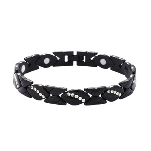 Magnetic <b>Bracelet</b> Rhinestone Inlay <b>Copper</b> Alloy Fashion Bangle Gift Jewelry Multi Color Option - Product Image 5
