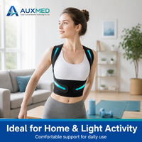 Correcteur de posture respirant pour le haut du dos, soutien ajustable pour les épaules, idéal pour la maison et le bureau