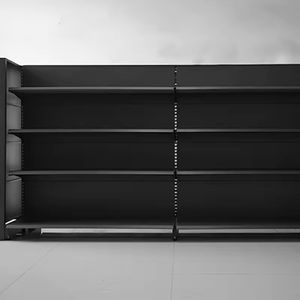 ชั้นวางสินค้าโลหะรูปตัว L แบบมีรูระบายอากาศ ชั้นวางเก็บของโลหะ และชั้นวางโชว์สินค้าสำหรับซูเปอร์มาร์เก็ตและร้านสะดวกซื้อ - Product Image 5