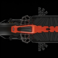 Scooter électrique HOOGA Daytona 4000W à double moteur, 72V 40Ah, 120 km/h, autonomie de 100 km, motos tout-terrain pour adultes, frein à disque hydraulique