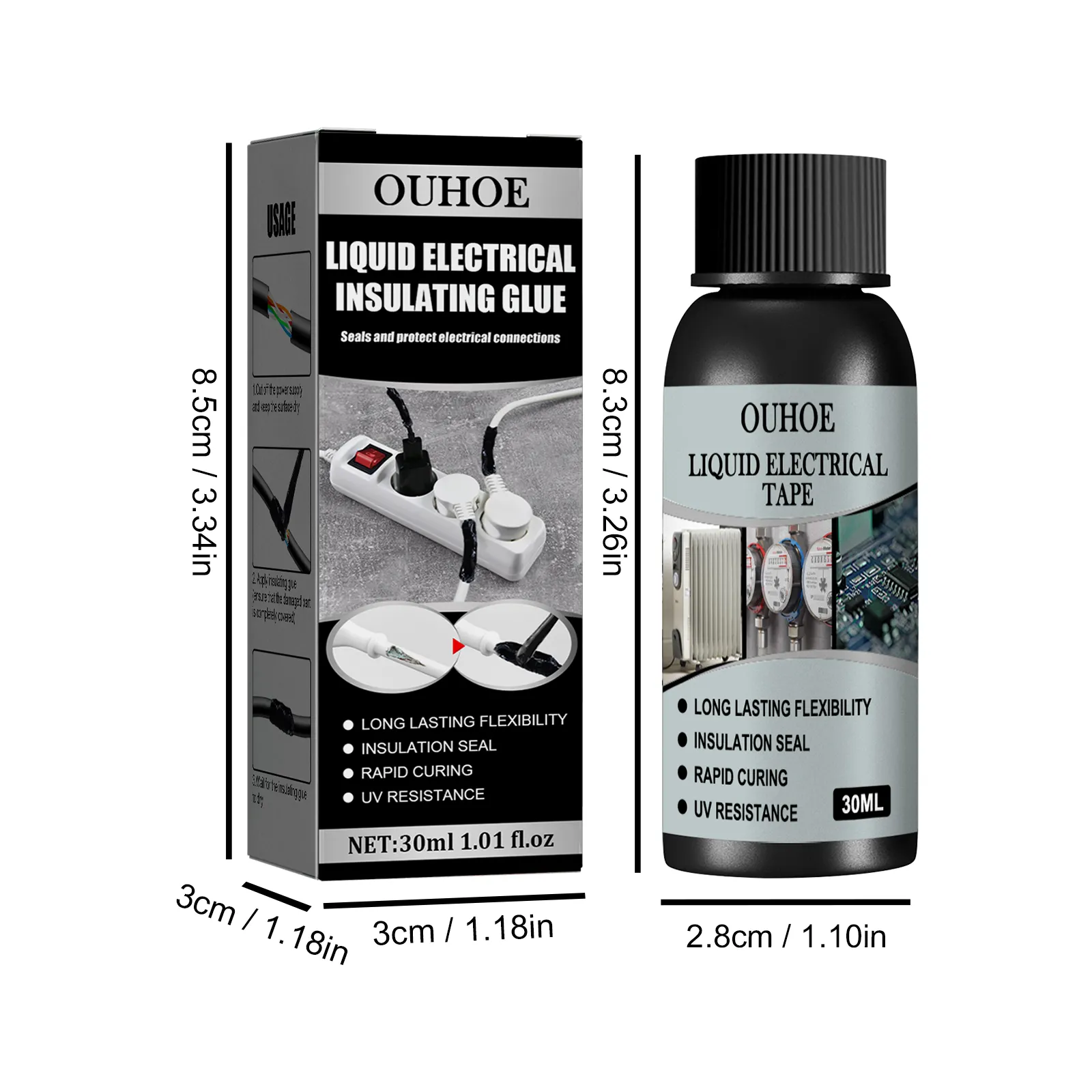 Ouhoe 50ml cách điện băng chống thấm cách điện băng sản xuất mạnh mẽ sơn chất lỏng cách điện băng