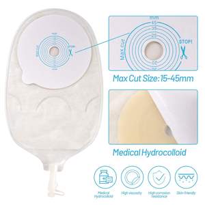 HEAGIメーカー直販45mmワンピース尿閉バッグ透明クローズド尿閉オストミーバッグ医療用品セット - Product Image 3