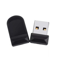 Venta caliente Super-Delgado Mini lindo negro Usb Flash Drive 16GB Mini marca usb stick de memoria de disco usb mini pulgar 2gb